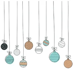 Ambiance Wandtattoo "Christmas Balls"