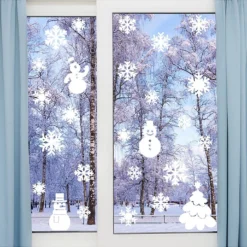 Ambiance Wandtattoo "Snowflakes + Snowmen + Christmas Tree" -Diamond Dotz Verkäufe ambiance wandtattoo snowflakes snowmen christmas tree 2