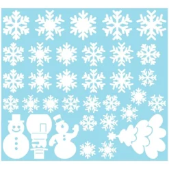 Ambiance Wandtattoo "Snowflakes + Snowmen + Christmas Tree" -Diamond Dotz Verkäufe ambiance wandtattoo snowflakes snowmen christmas tree 3