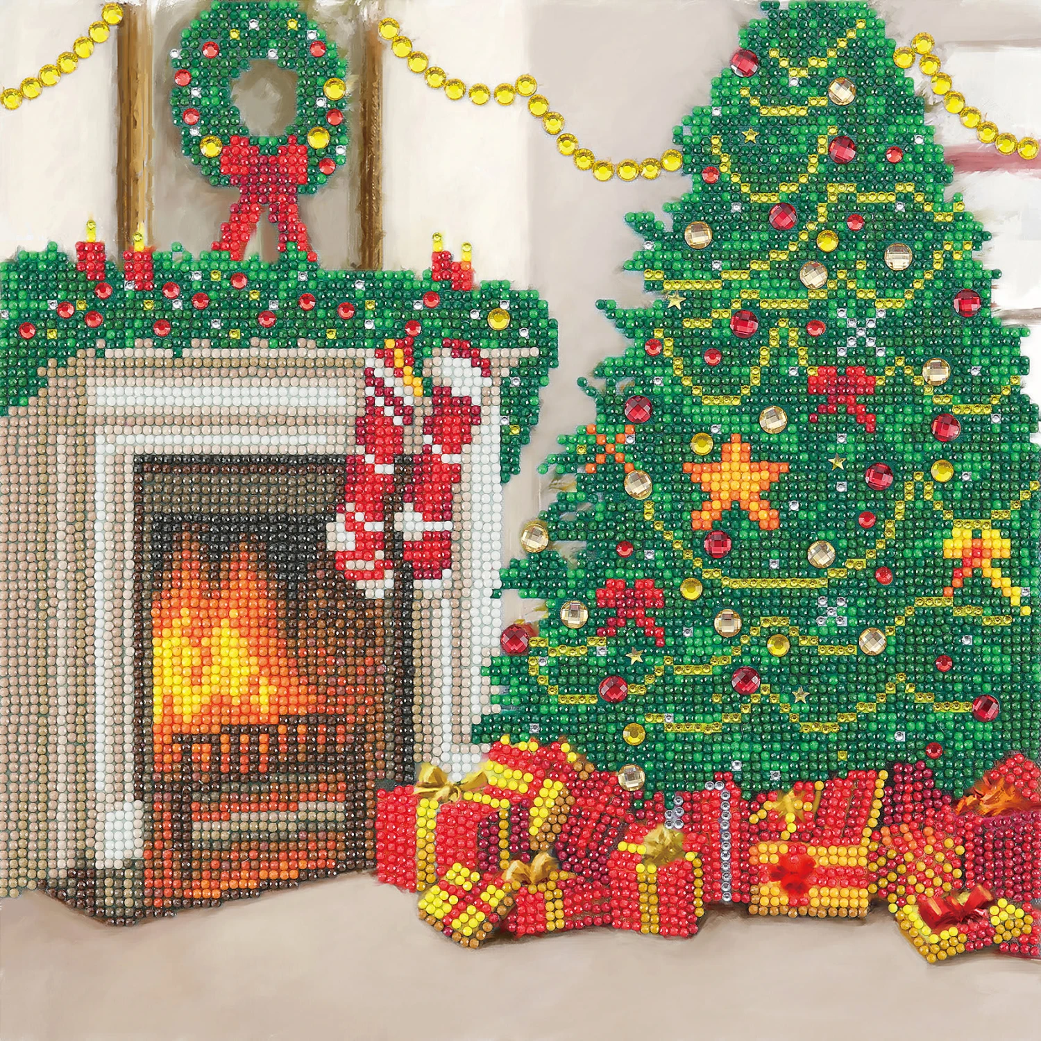 Cosy Christmas, 30x30cm Crystal Art Kit 1 Cosy Christmas, 30x30cm Crystal Art Kit
