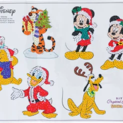 Diamond Dotz Verkäufe 37 Disney Christmas Friends, 21x27cm Crystal Art Sticker Set