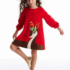 Diamond Dotz Verkäufe 39 Kleid "Little Deer Christmas" In Rot