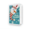 Diamond Dotz Original Diamond Painting Greeting Card "Merry Christmas Snowman“ Postkarte...