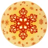 Kurzflor Kinderteppich Christmas Snowflake Gelb