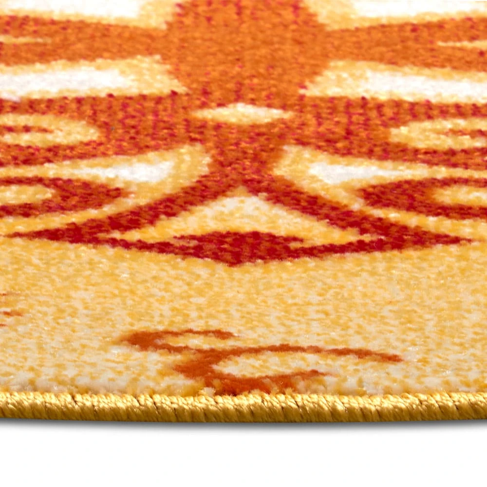 Kurzflor Kinderteppich Christmas Snowflake Gelb 5 Kurzflor Kinderteppich Christmas Snowflake Gelb – Bild 5