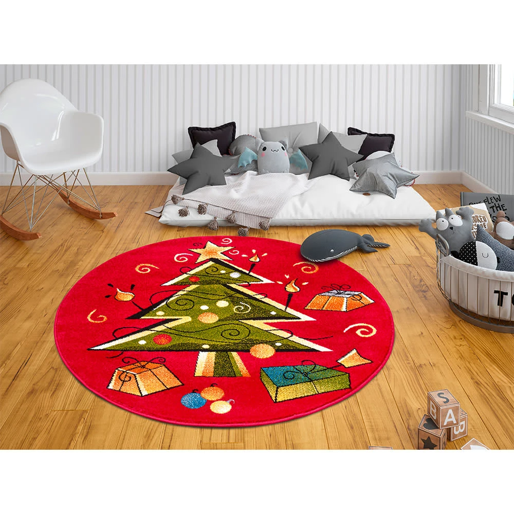 Kurzflor Kinderteppich Christmas Tree 6 Kurzflor Kinderteppich Christmas Tree – Bild 6