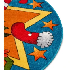 Kurzflor-Teppich "Christmas Time" In Blau/ Bunt 8 Kurzflor-Teppich "Christmas Time" In Blau/ Bunt -Diamond Dotz Verkäufe hanse home kurzflor teppich christmas time in blau bunt 2