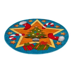 Kurzflor-Teppich "Christmas Time" In Blau/ Bunt 9 Kurzflor-Teppich "Christmas Time" In Blau/ Bunt -Diamond Dotz Verkäufe hanse home kurzflor teppich christmas time in blau bunt 3