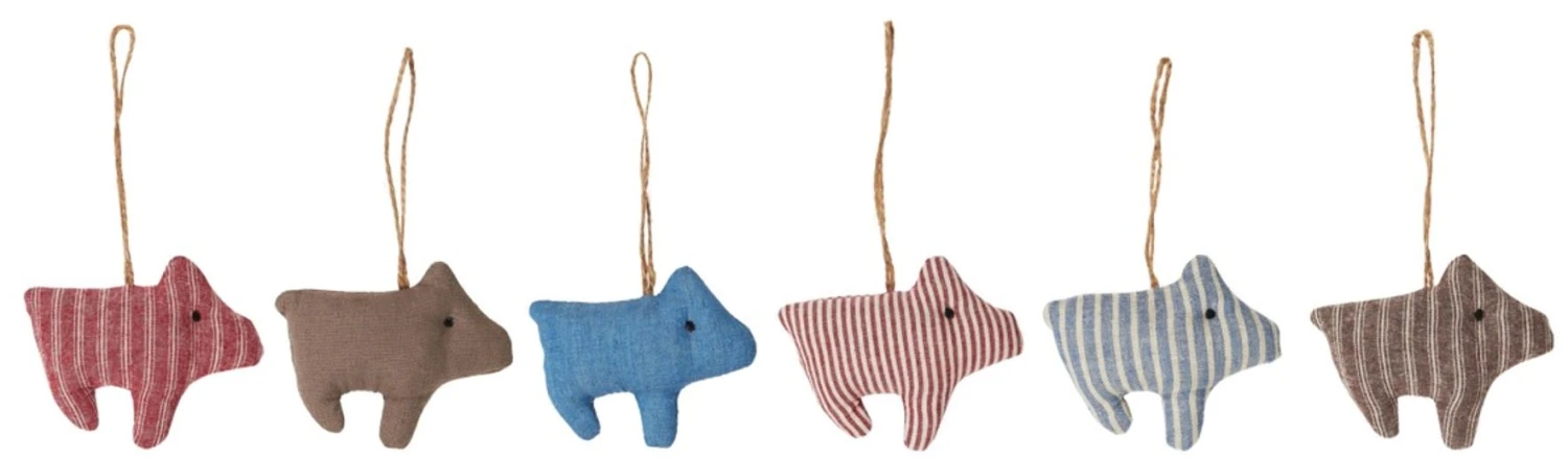 SCHWEIN Hänger MY NOSTALGIC CHRISTMAS 6er Set 1 SCHWEIN Hänger MY NOSTALGIC CHRISTMAS 6er Set