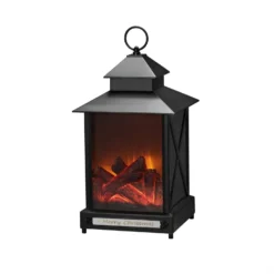 Konstsmide LED Laterne Kamin MERRY CHRISTMAS Flackernd Für Außen H: 42cm