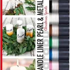 Marabu Candle Liner Set CHRISTMAS SPIRITS, 10 X 25 Ml