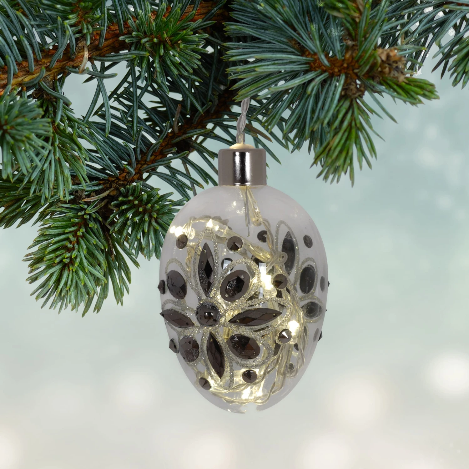 Deko-Glaskugel 3er-Set "Christmas Globe" In Klar 2 Deko-Glaskugel 3er-Set "Christmas Globe" In Klar – Bild 2