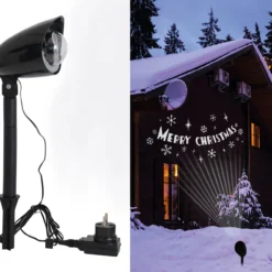 LED-Außenerdspieß Motiv "Merry Christmas" In Weiß -Diamond Dotz Verkäufe nave led aussenerdspiess motiv merry christmas in weiss 2