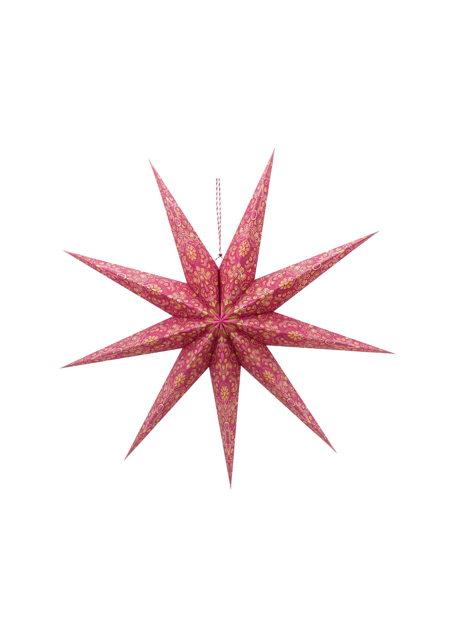 Pip Studio Weihnachtsstern"Christmas Star Paper"in Rot - (D) 110cm 1 Pip Studio Weihnachtsstern"Christmas Star Paper"in Rot - (D) 110cm