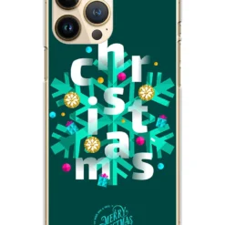 Case Für IPhone 13 PRO "Christmas" In Grün