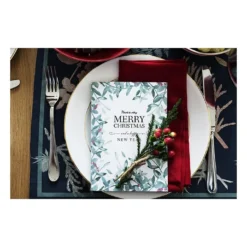 2er-Set: Tischsets "Christmas Branch" In Dunkelblau - (L)45 X (B)30 Cm -Diamond Dotz Verkäufe tierra bella 2er set tischsets christmas branch in dunkelblau l 45 x b 30 cm 2