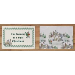 2er-Set: Tischsets "White Christmas" In Bunt - (L)45 X (B)30 Cm