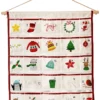 Adventskalender "Christmas" In Creme/ Bunt - (L)75 X (B)65 Cm