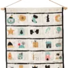 Adventskalender "Kids Christmas" In Creme/ Bunt - (L)75 X (B)65 Cm