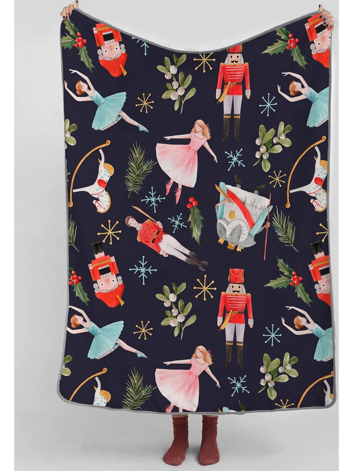Decke "Christmas Fairy Tale" In Dunkelblau/ Bunt - (L)170 X (B)130 Cm 1 Decke "Christmas Fairy Tale" In Dunkelblau/ Bunt - (L)170 X (B)130 Cm