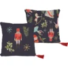 Kissenhülle "Christmas Fairy Tale" In Dunkelblau - (L)45 X (B)45 Cm