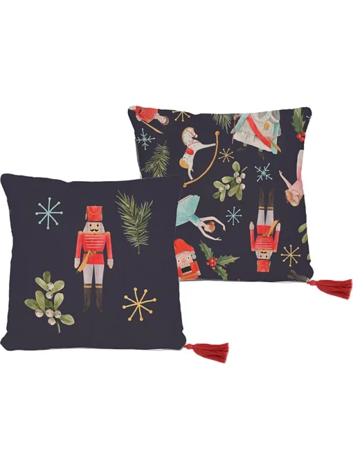 Kissenhülle "Christmas Fairy Tale" In Dunkelblau - (L)45 X (B)45 Cm 6 Kissenhülle "Christmas Fairy Tale" In Dunkelblau - (L)45 X (B)45 Cm -Diamond Dotz Verkäufe tierra bella kissenhulle christmas fairy tale in dunkelblau l 45 x b 45 cm