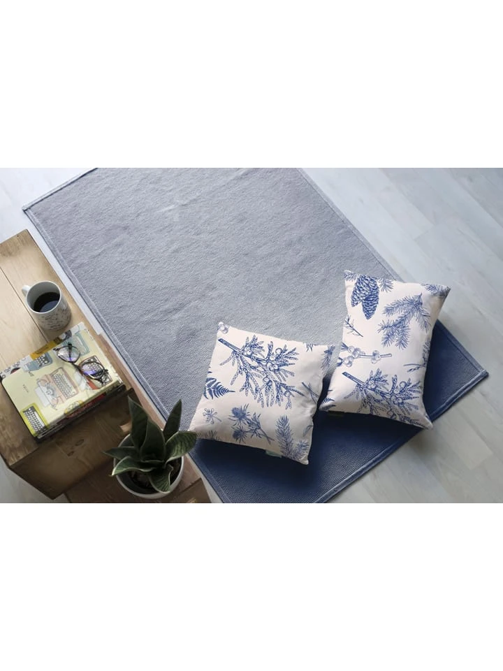 Kissenhülle "White Christmas" In Creme/ Blau - (L)50 X (B)35 Cm 2 Kissenhülle "White Christmas" In Creme/ Blau - (L)50 X (B)35 Cm – Bild 2