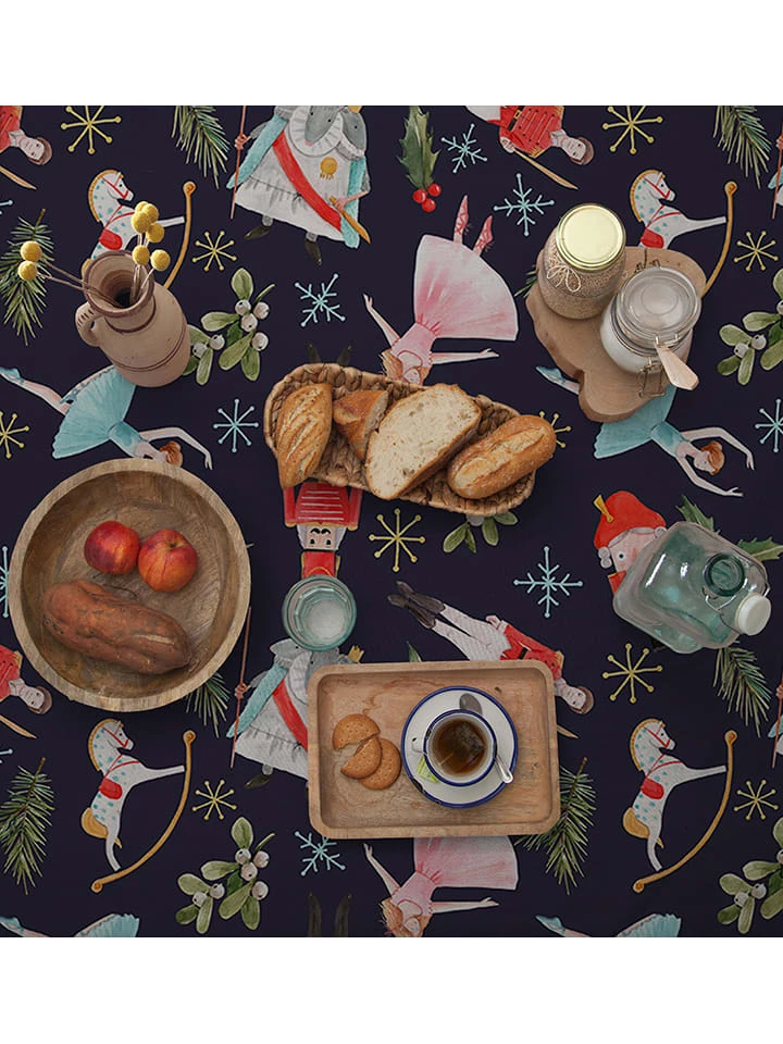 Tischdecke "Christmas Fairy Tale" In Bunt - (L)140 X (B)140 Cm 2 Tischdecke "Christmas Fairy Tale" In Bunt - (L)140 X (B)140 Cm – Bild 2