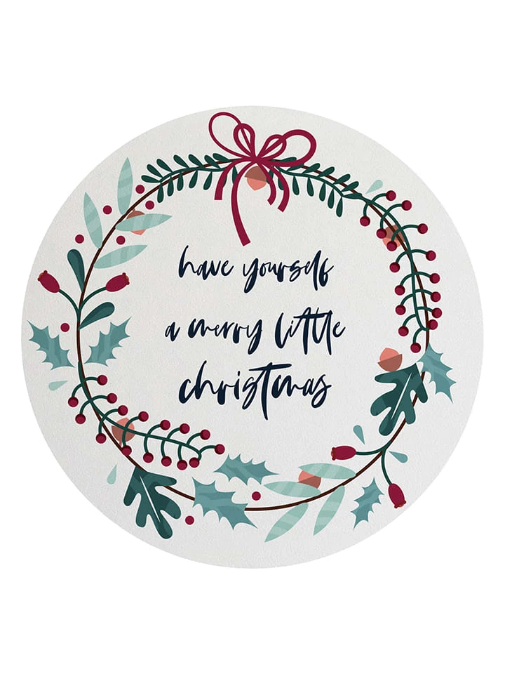 Tischdecke "Merry Little Christmas" In Bunt - (L)50 X (B)40 Cm 1 Tischdecke "Merry Little Christmas" In Bunt - (L)50 X (B)40 Cm