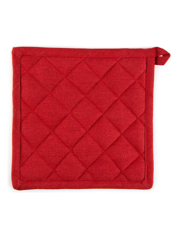 Topflappen "Merry Christmas" In Rot/ Weiß - (L)20 X (B)20 Cm 2 Topflappen "Merry Christmas" In Rot/ Weiß - (L)20 X (B)20 Cm – Bild 2